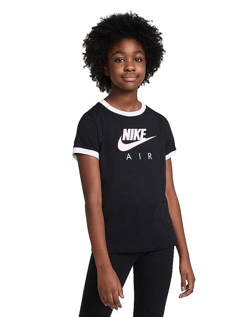 schwarzes t shirt mädchen modern nike|Mädchen Schwarz Oberteile & T.